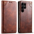 thumbnail image 1 of SaniMore for Samsung Galaxy S23 Ultra 6.8" 2023 Wallet Cover, PU Leather Magnetic Book Folding Flip Folio Case Wear-resistant Shockproof Anti-fall [RFID Blocking] & Stand Function, Khaki, 1 of 8