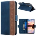 thumbnail image 1 of SaniMore Samsung Galaxy S23 Ultra Case (6.8 inch 2023), PU Leather Wallet Rfid Blocking Card Slots Cover with Magnetic Closure Flip Kickstand Full Protective Shockproof Folio Shell, lue, 1 of 6