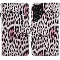 thumbnail image 1 of SaniMore for Samsung Galaxy S23 Ultra Case, Anti-Fall Shock Protection Magnetic Wallet Cover for Samsung S23 Ultra with Hand Strap [Card Holder & Kickstand] PU Leather Painted Pattern, Leopard, 1 of 1