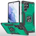thumbnail image 1 of SaniMore for Samsung Galaxy S23 Ultra Magnetic Case, Rugged PC & TPU Bumpers Cover Built-in Car Mount & Ring Kickstand Military Grade Shockproof Protective Shell for Samsung S23 Ultra, Darkgreen, 1 of 8