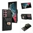 thumbnail image 1 of SaniMore for Samsung Galaxy S23 Ultra PU Leather Case, Multi-Functional Metal Snap Wallet Cover with Card Slot & Kickstand Shoulder Strap Full Body Protective Shell for Samsung S23 Ultra, Black, 1 of 10