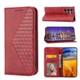 thumbnail image 1 of SaniMore for Samsung Galaxy S23 Ultra PU Leather Case RFID Blocking, Magnetic Closure Flip Wallet Cover with Wrist Strap Card Slot & Multi-Angle Kickstand All-Inclusive Protective Shell, Red, 1 of 10
