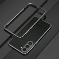 thumbnail image 1 of SaniMore for Samsung Galaxy S23FE 6.4" 2023 Metal Bumper Frame + Lens Protector Heavy Duty Protectiive Anti-shock Drop Resistant Ultra-thin Design for Women Men, Black, 1 of 8