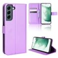thumbnail image 1 of SaniMore for Samsung Galaxy S24 PU Leather Case, Magnetic Closure Flip Wallet Cover with Wrist Strap Card Slot & Adjustable Kickstand All-Inclusive Protective Shell, Purple, 1 of 15