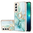 thumbnail image 1 of SaniMore for Samsung Galaxy S24 Plus 2024 Case with 360 Degree Rotating Metal Ring Shockproof TPU Backplane Marble Pattern Luxury Fashion Anti-drop Cover For Samsung Galaxy S24 Plus, Green, 1 of 4