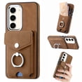 thumbnail image 1 of SaniMore for Samsung Galaxy S24 Plus (6.7" 2024) Wallet Case, Flip Cash Pocket 360° Rotating Metal Holder Kickstand PU Leather Shockproof TPU Card Slots Magnetic Car Mount Wear-resistant Shell, Brown, 1 of 15