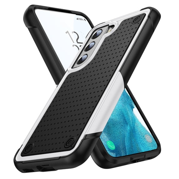 SaniMore for Samsung Galaxy S24 Plus Case Rubber, Heavy Duty Body Shockproof Bumper Cover Military Grade Anti-Scratch & Anti-Fingerprint Outdoor Rugged Case for Galaxy S24 Plus 5G 6.7" 2024, White
