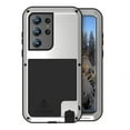 thumbnail image 1 of SaniMore for Samsung Galaxy S24 Ultra 6.8" Case, Rugged Metal Armor Shockproof Cover Built-in Screen Protector Heavy Duty Protective Cover with Waterproof Dustproof for Samsung S24 Ultra, Silver, 1 of 7