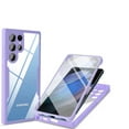 thumbnail image 1 of SaniMore for Samsung Galaxy S24 Ultra Case with Built-in Screen Protector & Anti-fall Bumper [360°Full Protection] [Wireless Charging] Double-sided Shockproof Ultra-clear Cover, Purple, 1 of 8