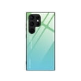 thumbnail image 1 of SaniMore for Samsung Galaxy S24 Ultra Case, Gradient Tempered Glass Backplane Anti-scracth Drop Resistant Anti-fall Slim Fit Lightweight Fashion Luxury for Girls Women, Green, 1 of 12