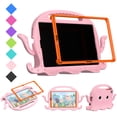 thumbnail image 1 of SaniMore for Samsung Galaxy Tab A7 Lite (SM-T220/T225) Kids Waterproof Case, EVA Foam Cover with Shoulder Strap Screen Protector Pencil Holder Kickstand & Holder Shockproof Protective Shell, Pink, 1 of 10