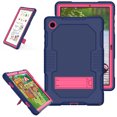 thumbnail image 1 of SaniMore for Samsung Galaxy Tab A8 10.5 inch 2022 SM-X200/SM-X205 Back Case Hidden Kickstand Heavy Duty Protective Tri-layer Shockproof Case for Galaxy Tab A8 2022 SM-X200/SM-X205, Navyblue+Rose, 1 of 6