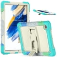 thumbnail image 1 of SaniMore for Samsung Galaxy Tab A8 (SM-X200/X205) 10.5" 2022 Case, 3 Layers Multi-Functional Cover Support Multi-Angle Kickstand & Adjustable Shoulder Strap Shockproof Protective Shell, Blue/Colorful, 1 of 7