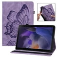 thumbnail image 1 of SaniMore for Samsung Galaxy Tab A8 (SM-X200/X205) 2021 Case, PU Leather Case with Card Slot & Kickstand Pencil Holder & Hand Strap Shockproof Protective Case for Women Girls, Purple, 1 of 8