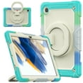 thumbnail image 1 of SaniMore for Samsung Galaxy Tab A8 (SM-X200/X205) Case, PC & Silicone Cover with Pencil Holder & 360° Rotating Hand Grip & Ring Kickstand Screen Protector Shockproof Protective Shell, Camouflage Blue, 1 of 7