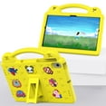 thumbnail image 1 of SaniMore for Samsung Galaxy Tab A8 (SM-X200/X205) EVA Kids Case, Skid-Proof Texture Case with Pencil Holder Hand Strap & Foldable Kickstand Shockproof Protective Case for Boys Girls, Yellow, 1 of 7
