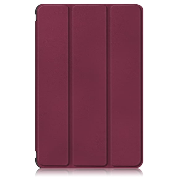 SaniMore for Samsung Galaxy Tab A8 (SM-X200/X205) Slim & Lightweight Case, Auto Sleep/Wake, PU Leather & Rugged PC Cover with Tri-Fold Kickstand Shockproof Protective Shell Women Men, Winered