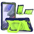 thumbnail image 1 of SaniMore for Samsung Galaxy Tab A9 8.7" 2023 SM-T550 SM-P550 Case, Multi-Functional Case with Handle Shoulder Strap & 360° Rotatable Kickstand Shockproof Protective Case for Girls Boys,Navy/Green, 1 of 9