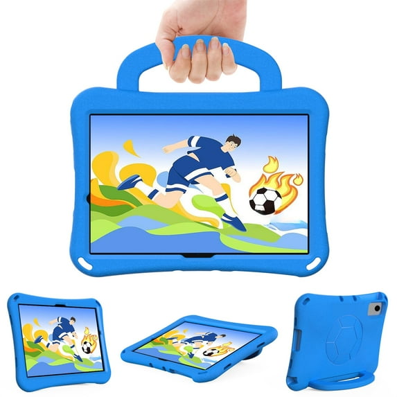 SaniMore for Samsung Galaxy Tab A9 Plus 12.4" 2023 SM-X810/X816/X818 Case, Shockproof Full-Body Handle Stand Tablet Protective Kids-friendly Lightweight Cover, Blue