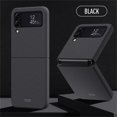 thumbnail image 1 of SaniMore for Samsung Galaxy Z Flip 4 6.7" Folding Hinge Fluffy Paint Case, Rugged PC Anti-Fingerprint Anti-Scratch Full Body Protective Case for Samsung Z Flip 4 Women Men, Black, 1 of 7