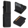 thumbnail image 1 of SaniMore for Samsung Galaxy Z Flip 4 6.7" Folding Wallet Case, PU Leather Case with Card Slot Anti-Fingerprint Shockproof Protective Case for Samsung Z Flip 4 Women Men, Black, 1 of 6