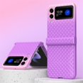 thumbnail image 1 of SaniMore for Samsung Galaxy Z Flip 4 6.7" Lightweight Gradient Folding Case, Rugged PC Anti-Fingerprint Anti-Scratch Full Body Protective Case for Samsung Z Flip 4 Women Ladies, Purple, 1 of 10