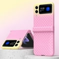 thumbnail image 1 of SaniMore for Samsung Galaxy Z Flip 4 6.7" Lightweight Gradient Folding Case, Rugged PC Anti-Fingerprint Anti-Scratch Full Body Protective Case for Samsung Z Flip 4 Women Ladies, Pink, 1 of 10