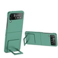 thumbnail image 1 of SaniMore for Samsung Galaxy Z Flip 4 Case 6.7 Inch, 360° Full Wrap Hinge Folding Cover Built-in Hidden Kickstand Matte Hard PC Drop-Proof Full Package Protection Case for Samsung Z Flip 4, Green, 1 of 9