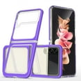 thumbnail image 1 of SaniMore for Samsung Galaxy Z Flip 4 Crystal Clear [Not Yellowing Technology] Case, Hard PC & TPU Bumpers Case with Wireless Charging Shockproof Protective Case for Samsung Z Flip 4, Purple, 1 of 7