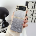 thumbnail image 1 of SaniMore for Samsung Galaxy Z Flip 4 Folding Case, Plating Gradient Glitter Shockproof Rugged PC Slim Lightweight Heavy Duty Full Body Protective Cover for Samsung Galaxy Z Flip 4 6.7", Gray, 1 of 7