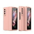 thumbnail image 1 of SaniMore for Samsung Galaxy Z Fold 3 7.6" 2021 Case, Frosted PC Back Hinge Protection All-inclusive Tempered Glass Screen Protector Wireless Charging Anti-drop Shockproof Full Protective Case, Pink, 1 of 10