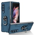 thumbnail image 1 of SaniMore for Samsung Galaxy Z Fold 3 (7.6" 2021) Case, [Magnetic Car Mount] [360 Degree Rotation Holder Bracket] PC Heavy Duty Military-grade Protective Shockproof Anti-fall Shell, Darkblue, 1 of 10