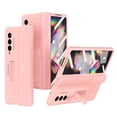 thumbnail image 1 of SaniMore for Samsung Galaxy Z Fold 3 7.6" 2021 Case, Tempered Glass Screen Protector Hinge Protction Hidden Magnetic Kickstand Heavy Duty Protective All-inclusive Case for Galaxy Z Fold 3, Pink, 1 of 7