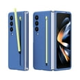 thumbnail image 1 of SaniMore for Samsung Galaxy Z Fold 3 Case with S Pen Stylus & Pen Holder, Hinge Protcetion Skin-feel  Anti-Fingerprints Anti-scratch Shockproof Drop Resistant Full Body Protective Folding She, Skyblue, 1 of 7