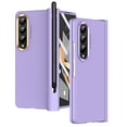thumbnail image 1 of SaniMore for Samsung Galaxy Z Fold 4 7.6" 2022 Case, Hinge Protcetion Tempered Glass Screen Protector Anti-fall Anti-slip Lightweigh Folding Case for Samsung Galaxy Z Fold 4 5G, Purple, 1 of 6