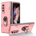 thumbnail image 1 of SaniMore for Samsung Galaxy Z Fold 4 (7.6" 2022) Case, [Magnetic Car Mount] [360 Degree Rotation Holder Bracket] PC Heavy Duty Military-grade Protective Shockproof Anti-fall Shell, Pink, 1 of 10