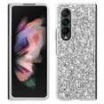 thumbnail image 1 of SaniMore for Samsung Galaxy Z Fold 4 7.6" Glitter Case, Flexible TPU Anti-Fingerprint Anti-Scratch Heavy Duty Full Body Protective Case for Samsung Z Fold 4 Women Ladies, Silver, 1 of 6