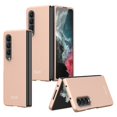 thumbnail image 1 of SaniMore for Samsung Galaxy Z Fold 4 7.6" Ultra-Thin All-Inclusive Folding Case, Rugged PC Anti-Fingerprint Heavy Duty Full Body Protective Case for Samsung Z Fold 4 Women Men, Gold, 1 of 7