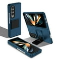 thumbnail image 1 of SaniMore for Samsung Galaxy Z Fold 4 7.6 inch Slim Case, Military Grade Shockproof Hard PC Cover Built-in Invisible Folding Bracket Kickstand Thickened Lens Frame for Samsung Z Fold 4, Blue, 1 of 11