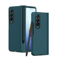 thumbnail image 1 of SaniMore for Samsung Galaxy Z Fold 4 Case, Shockproof Armor Hinge Rugged PC Folding Cover for Samsung Z Fold 4 with HD Film Screen Protector Military Grade Protection with S-Pen Stylus, Cyan, 1 of 1