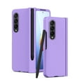 thumbnail image 1 of SaniMore for Samsung Galaxy Z Fold 4 Case, Shockproof Armor Hinge Rugged PC Folding Cover for Samsung Z Fold 4 with HD Film Screen Protector Military Grade Protection with S-Pen Stylus, Purple, 1 of 9