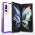 thumbnail image 1 of SaniMore for Samsung Galaxy Z Fold 4 Crystal Clear [Not Yellowing Technology] Case, Hard PC & TPU Bumpers Case with Wireless Charging Shockproof Protective Case for Samsung Z Fold 4, Purple, 1 of 7