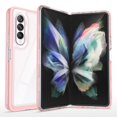 thumbnail image 1 of SaniMore for Samsung Galaxy Z Fold 4 Crystal Clear [Not Yellowing Technology] Case, Hard PC & TPU Bumpers Case with Wireless Charging Shockproof Protective Case for Samsung Z Fold 4, Pink, 1 of 7