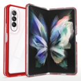 thumbnail image 1 of SaniMore for Samsung Galaxy Z Fold 4 Crystal Clear [Not Yellowing Technology] Case, Hard PC & TPU Bumpers Case with Wireless Charging Shockproof Protective Case for Samsung Z Fold 4, Red, 1 of 7