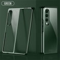 thumbnail image 1 of SaniMore for Samsung Galaxy Z Fold 4 Electroplating Folding Case, Rugged PC High Transparent [Not Yellowing Technology] Full Body Protective Case for Samsung Z Fold 4 Women Men, Green, 1 of 7