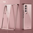 thumbnail image 1 of SaniMore for Samsung Galaxy Z Fold 4 Electroplating Folding Case, Rugged PC High Transparent [Not Yellowing Technology] Full Body Protective Case for Samsung Z Fold 4 Women Men, Rosegold, 1 of 7