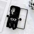 thumbnail image 1 of SaniMore for Samsung Galaxy Z Fold 4 Warm Cute Plush Briquette Folding Case, Fluffy Furry Back Case for Samsung Z Fold 4 Full Body Protective Case Ladies Women Girls, Black, 1 of 7