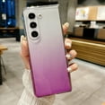 thumbnail image 1 of SaniMore for Samsung Galaxy Z Fold 5 (7.6" 2023) Case, Gradient PC Backplane Transparent Shockproof Bumper Anti-drop No-yellow Folding Shell for Girls Women for Galaxy Z Fold 5, Purple, 1 of 7