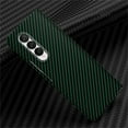 thumbnail image 1 of SaniMore for Samsung Galaxy Z Fold 5 7.6" 2023 Case, Slim Carbon Fiber Support Wireless Charging Shockproof Anti-drop Lens All-inclusive Heavy Duty Protective Anti-fingerprint Magnetic Cover, Green, 1 of 9