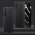 thumbnail image 1 of SaniMore for Samsung Galaxy Z Fold 5 (7.6" 2023) Case with Tempered Glass Screen Protector [Anti Peeping], PU Leather Wear-resistant Lens Protection Shockproof Anti-fall Shell, Black, 1 of 11